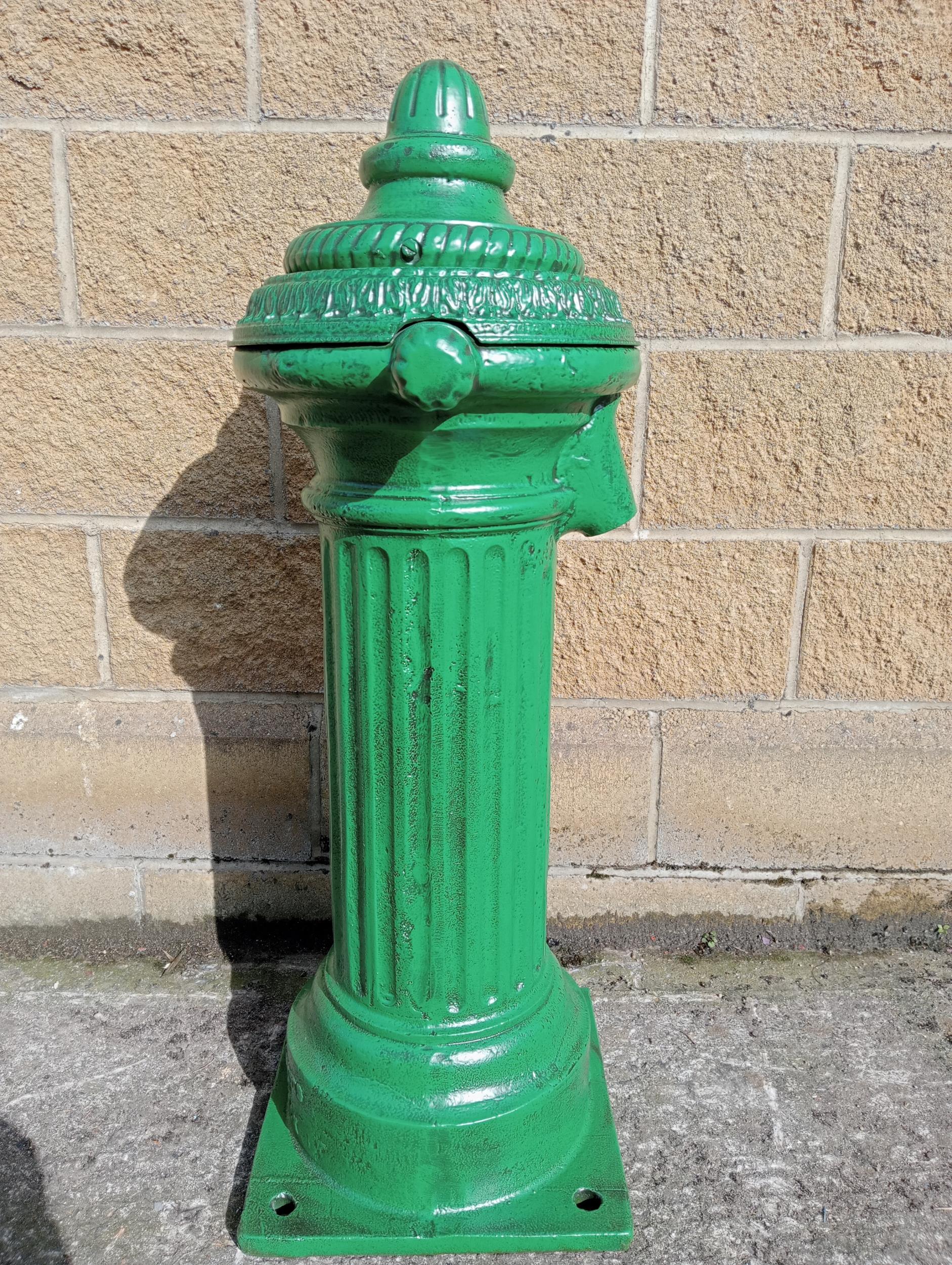 Irish cast iron water pump {H 100cm x W 36cm x D 40cm }. (NOT AVAILABLE TO VIEW IN PERSON)