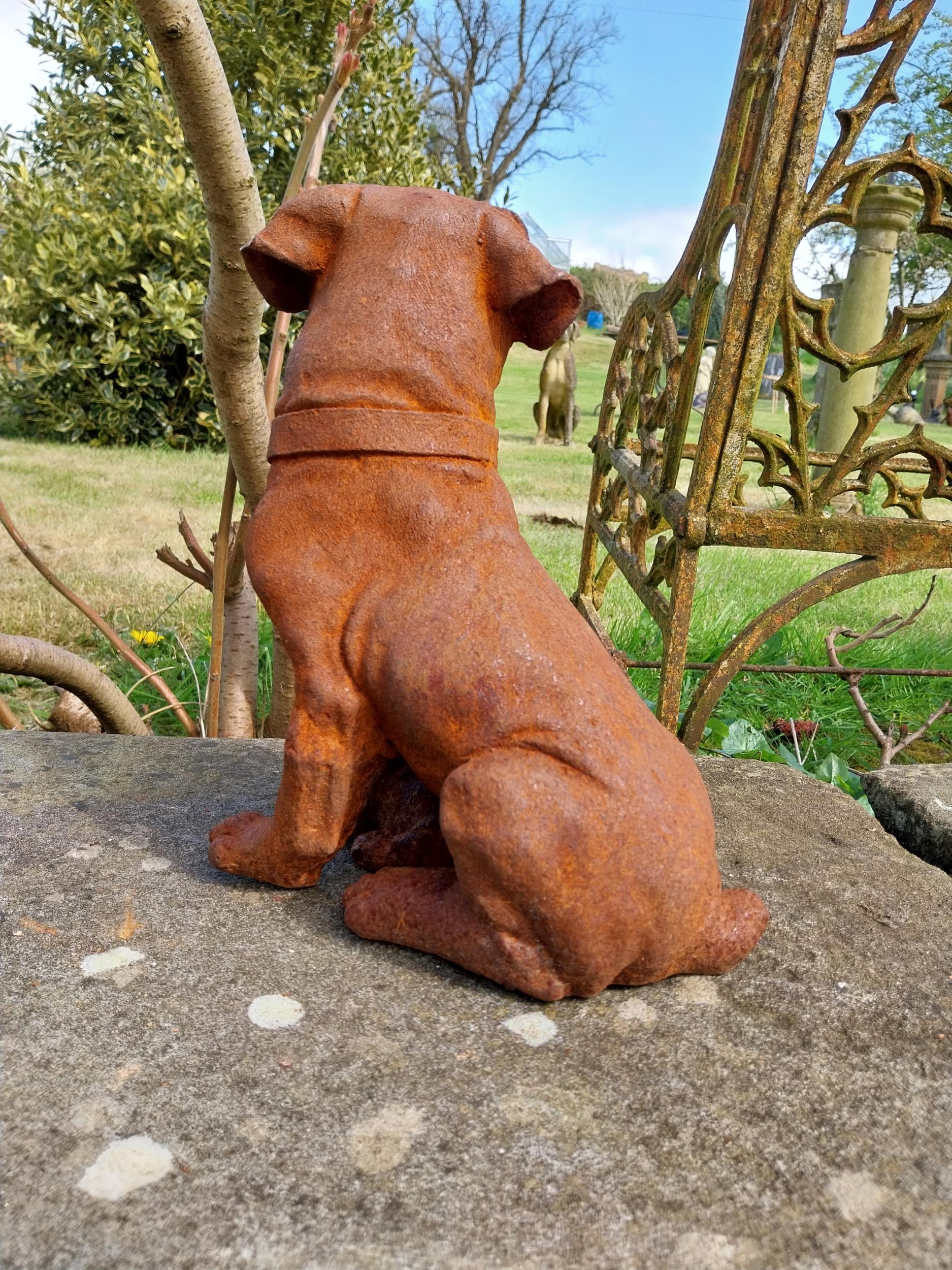 Good quality cast iron statuette of Pug and her pups {32 cm H x 24 cm W x 19 cm D}. - Bild 5 aus 5