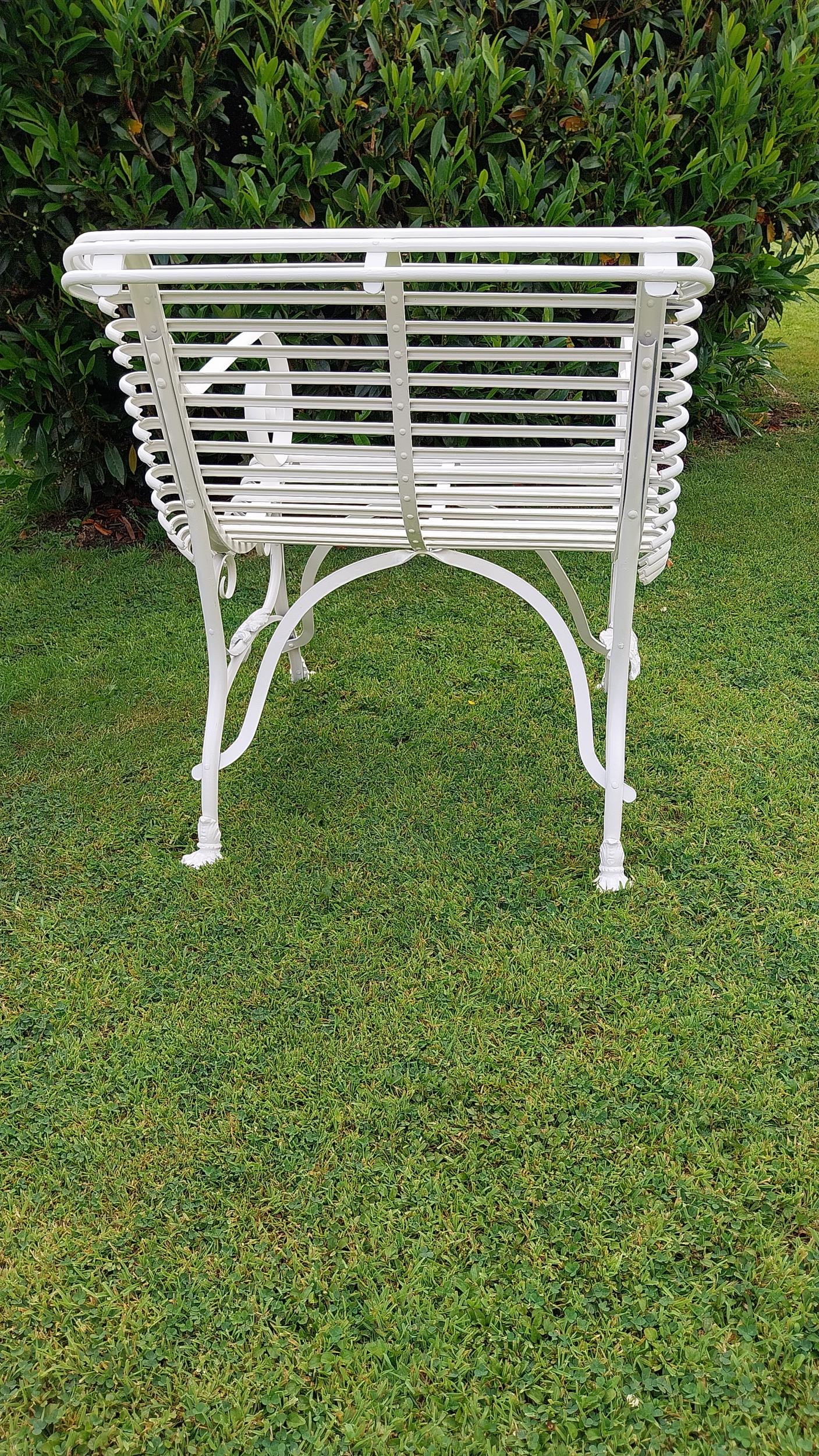 Pair of exceptional quality hand forged wrought iron Arras style arm chairs {80 cm H x 65 cm W x - Image 4 of 5