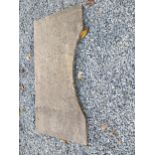19th C. sandstone front door slab {108 cm W x 53 cm D}.