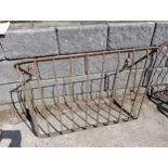 Wrought iron hay feeder rectangle {H 60cm x W 98cm x D 46cm }. (NOT AVAILABLE TO VIEW IN PERSON)
