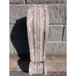 Marble corbel {H 65cm x W16cm x D25cm}. (NOT AVAILABLE TO VIEW IN PERSON)