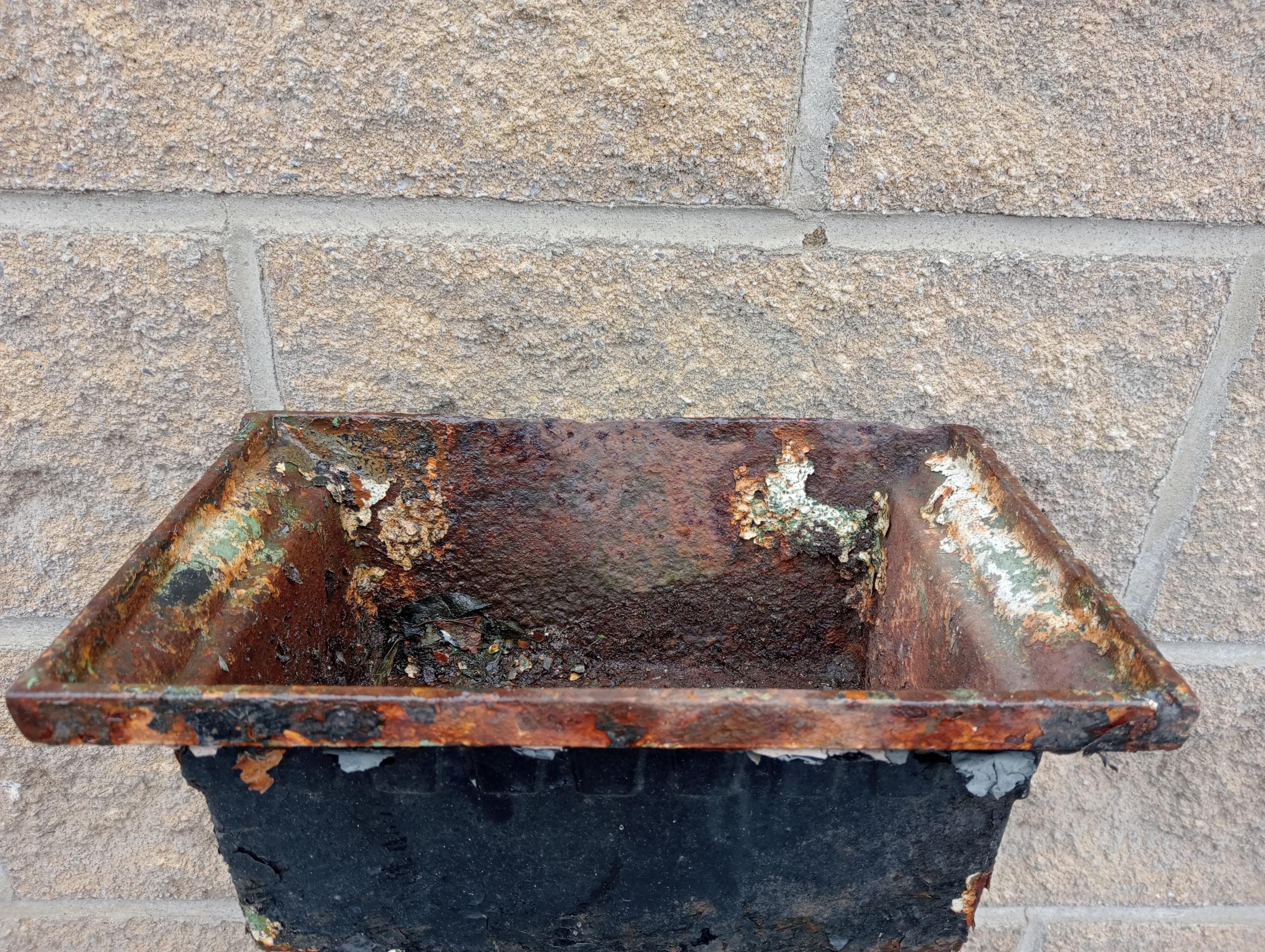 Cast iron drain hopper black {H 18cm x W 30cm x D 20cm }. (NOT AVAILABLE TO VIEW IN PERSON) - Image 3 of 3