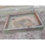 Salt glazed sink {H 15cm x W 77cm x D 50cm }. (NOT AVAILABLE TO VIEW IN PERSON)