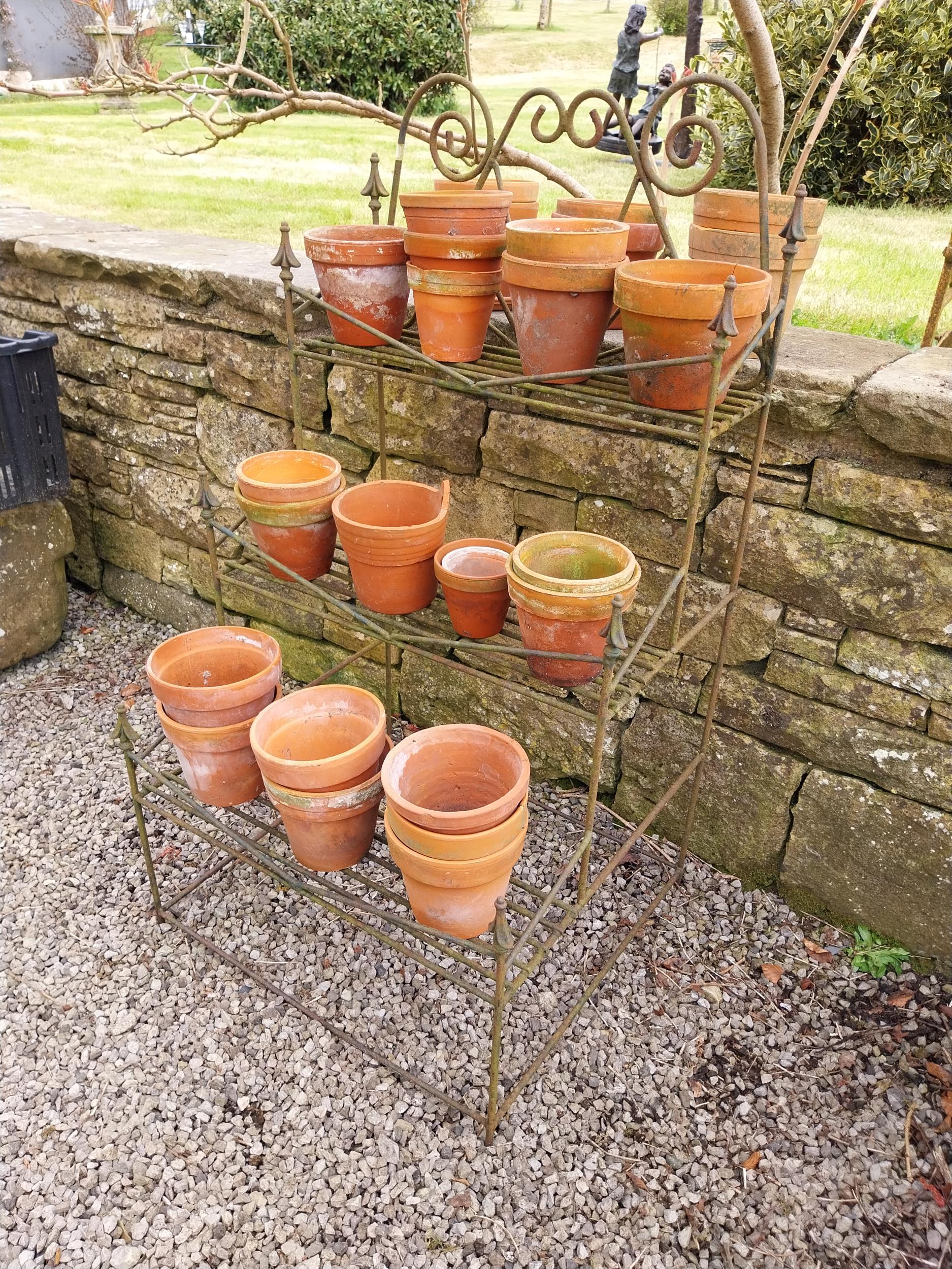 Large collection of terracotta plant pots. - Image 3 of 3