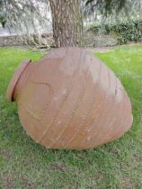 Large terracotta olive pot {H 140cm x Dia 90cm}. (NOT AVAILABLE TO VIEW IN PERSON)