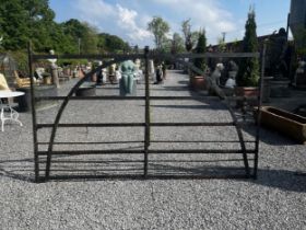 19th C. wrought iron Co. Meath field gate {158cm H x 264cm W}