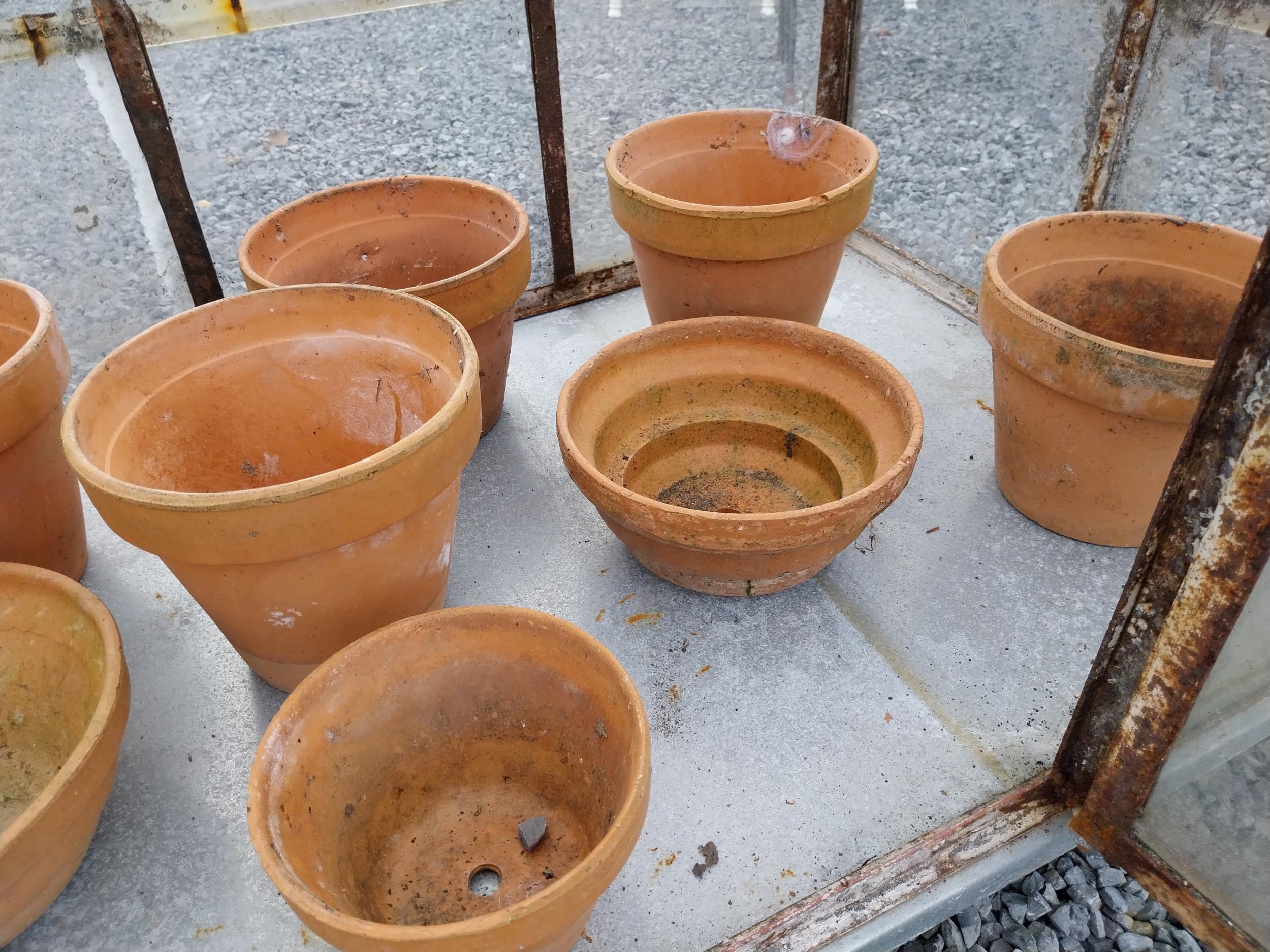 Collection of eighteen 20th C. terracotta plant pots. - Image 2 of 4