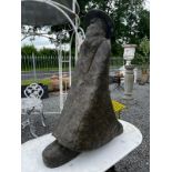 Exceptional quality contempory bronze sculpture of a man {102cm H x 80cm W x 32cm D}