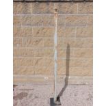 Cast metal tethering post {H 170cm x 5 x 5}. (NOT AVAILABLE TO VIEW IN PERSON)