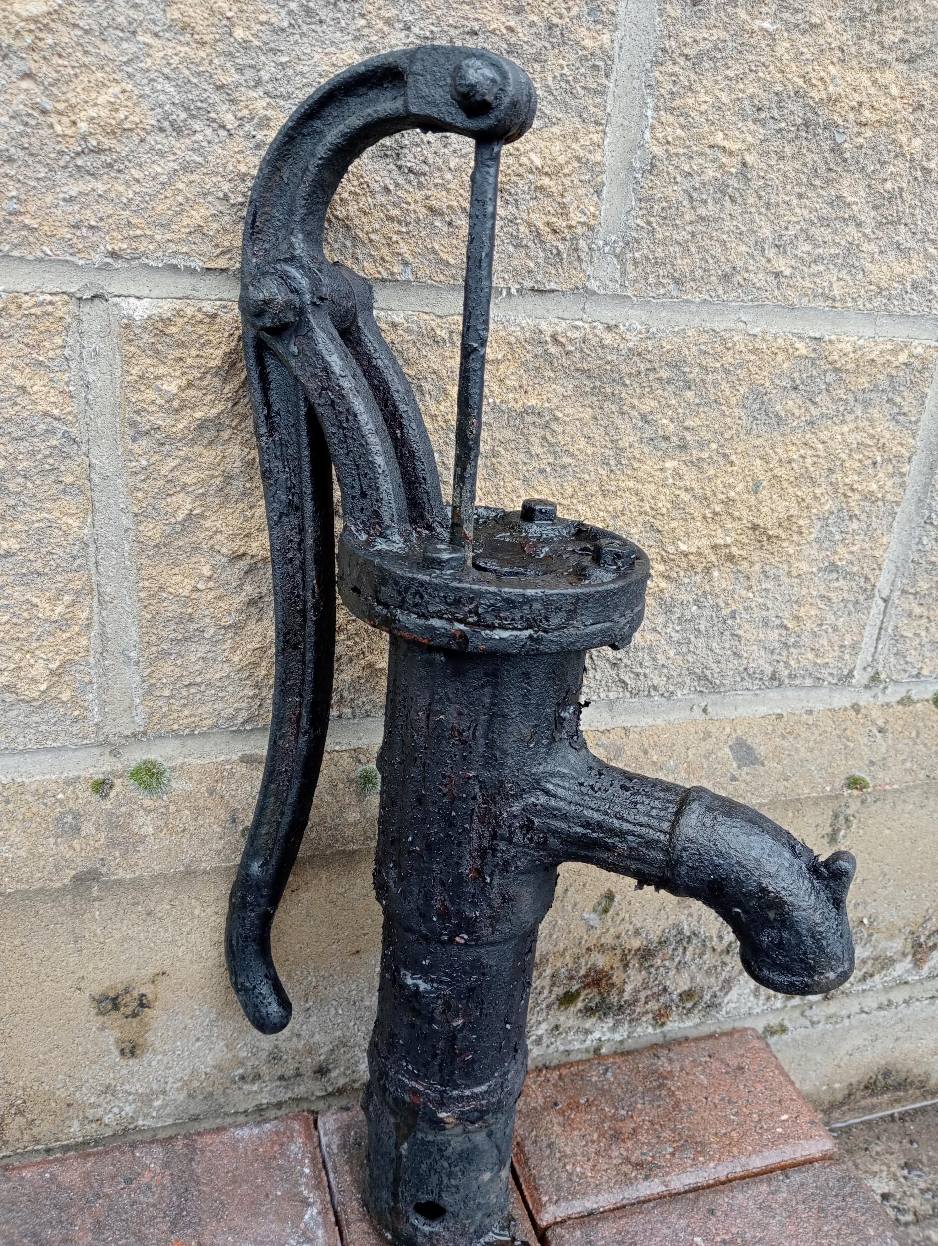Cast iron water pump {H 60cm x W 30cm x D 15cm }. (NOT AVAILABLE TO VIEW IN PERSON) - Image 2 of 2