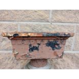 Cast iron drain hopper brown {H 18cm x W 30cm x D 20cm }. (NOT AVAILABLE TO VIEW IN PERSON)