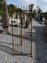 Wrought iron garden gate {182cm H x 68cm W}