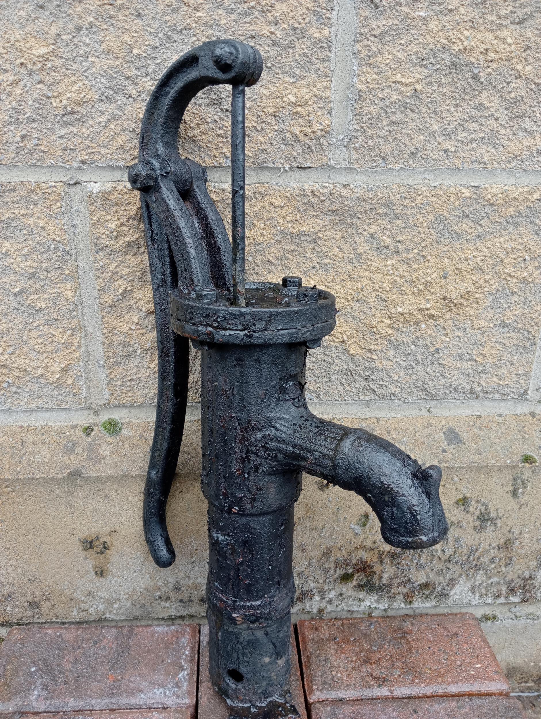 Cast iron water pump {H 60cm x W 30cm x D 15cm }. (NOT AVAILABLE TO VIEW IN PERSON)