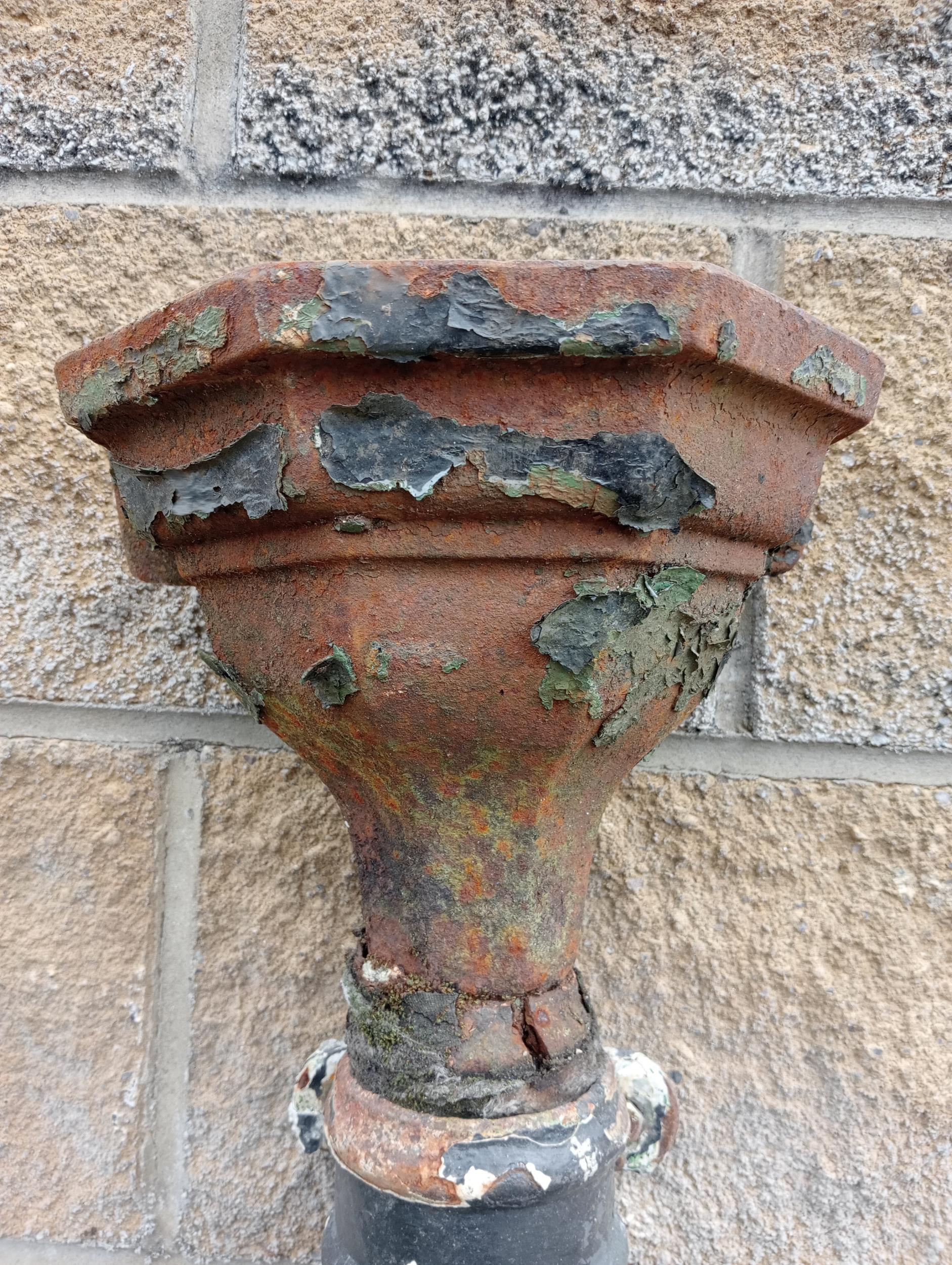 Cast iron hopper {H 30cm x W 30cm x D 16cm }. (NOT AVAILABLE TO VIEW IN PERSON) - Image 2 of 3