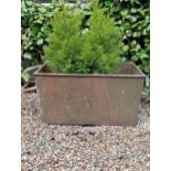 Cast iron rectangular planter {}. (NOT AVAILABLE TO VIEW IN PERSON)