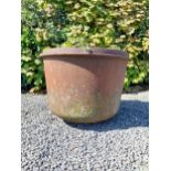 Rare 19th C. cast iron famine pot {93 cm H x 132 cm W x 104 cm D}.