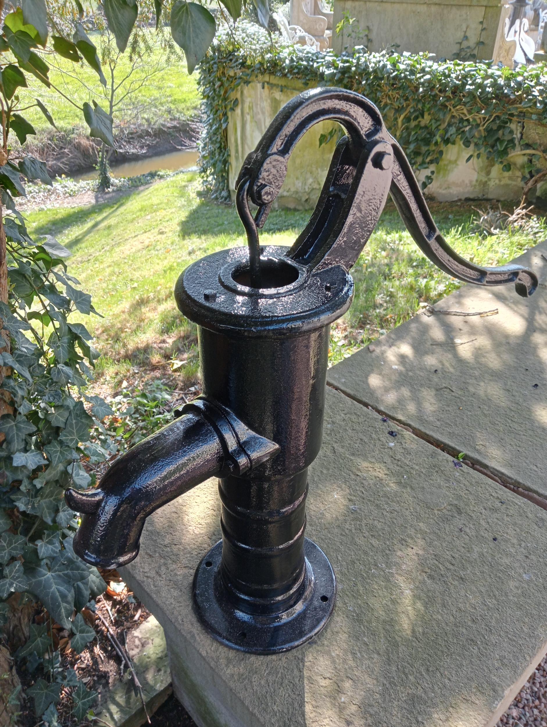 Victorian cast iron cow tail water pump {H 65cm x W 77cm x D 25cm }. (NOT AVAILABLE TO VIEW IN - Image 2 of 2