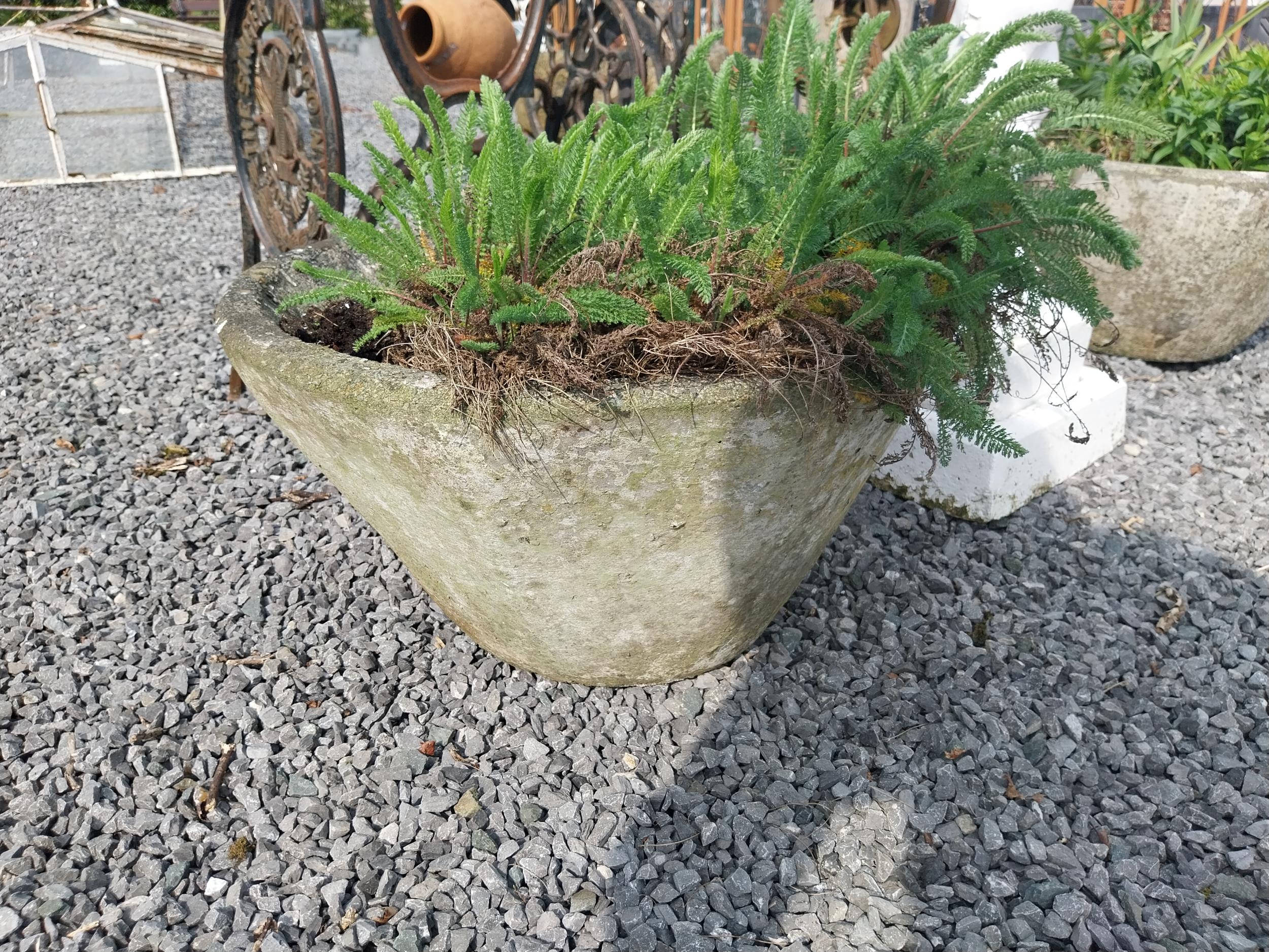 Pair of 1950s composition planters {34 cm H x 58 cm Dia.}. - Image 2 of 4