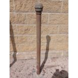 19th C. cast iron tethering post {}. (NOT AVAILABLE TO VIEW IN PERSON)