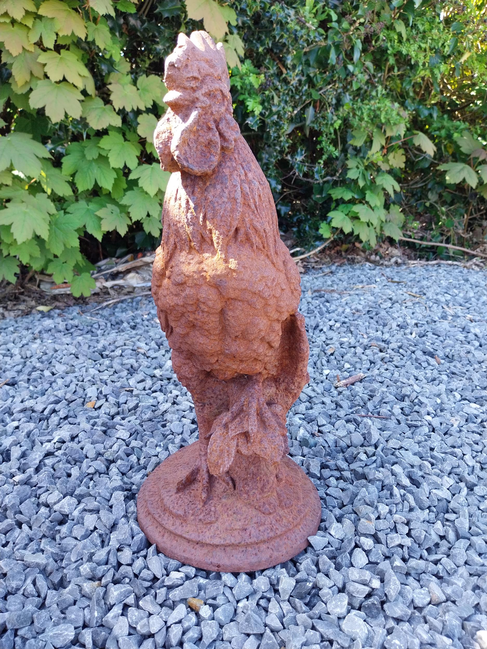 Pair of cast iron statues of Roosters {43 cm H x 36 cm W x 20 cm D}. - Image 5 of 5