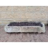 Sandstone trough f{H 18cm x W 106cm x D 40cm }. (NOT AVAILABLE TO VIEW IN PERSON)