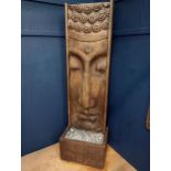 Long face Buddha fountain {H 188cm x W 56cm x D 40cm }. (NOT AVAILABLE TO VIEW IN PERSON)