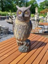 Ruberoid model of an owl