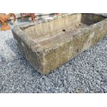 19th C. Sandstone trough {26cm H x 96cm W x 44cm D}