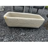 Good quality sandstone trough {30cm H x 98cm W x 40cm D}