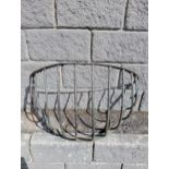 Wrought iron hay feeder corner {H 50cm x W 80cm x D 46cm }. (NOT AVAILABLE TO VIEW IN PERSON)