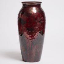 Moorcroft Flambé Big Poppy Vase, c.1925-30, height 17.9 in — 45.5 cm