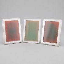Three American Rectangular Silver Photograph Frames, WM. B. Kerr & Co., Newark, N.J. and Gump's, San