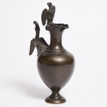 Grand Tour Souvenir Model of an Ancient Roman Bronze Ewer, 19th century, height 10 ins; 25.4 cms