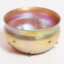 Tiffany ‘Favrile’ Iridescent Glass Bowl, early 20th century, height 2.4 in — 6 cm, diameter 4.5 in —