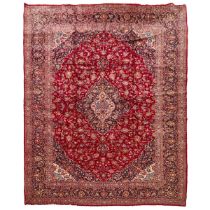 Kashan Carpet, Persian, c.1970/80, 13 ft 6 ins x 9 ft 9 ins — 4.1 m x 3 m