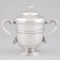 Queen Anne Silver Two-Handled Cup and Cover, London, 1716, height 9.1 in — 23 cm