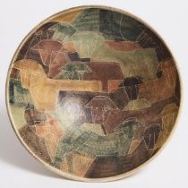 Brooklin Pottery Bowl, Theo and Susan Harlander, 1960s, diameter 10.2 in — 26 cm