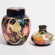 Moorcroft 'Queen's Choice' Ginger Jar and 'Dundela Orchard' Vase, 2000/2004, jar height 7.9 in — 20