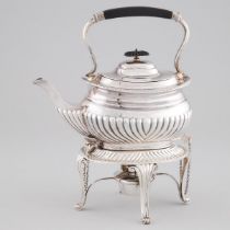 Edwardian Silver Kettle on Lampstand, Jay, Richard Attenborough Co. Ltd, Sheffield, 1908, overall he