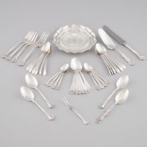 Group of Canadian Silver Flatware, 20th century, largest length 8.5 in — 21.5 cm