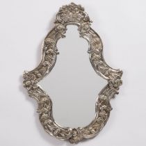 Dutch Baroque Silvered Brass MIrror, 18th century, 23 x 16 in — 58.4 x 40.6 cm