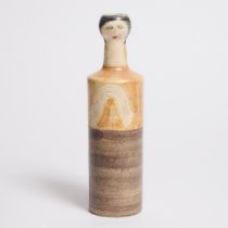 Brooklin Pottery Figural Vase, Theo and Susan Harlander, 1970s, height 11 in — 28 cm