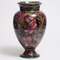 Moorcroft Large Spanish Vase, dated 1915, height 17.9 in — 45.5 cm