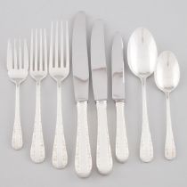 Canadian Silver 'Rose Bower' Pattern Flatware Service, Henry Birks & Sons, Montreal, Que., 20th cent