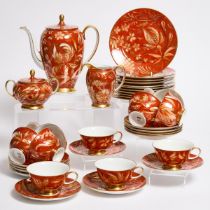 Rosenthal 'Enchanted Garden' Pattern Coffee Service, 20th century, coffee pot height 8.5 in — 21.5 c