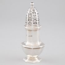 Late Victorian Silver Sugar Caster, Goldsmiths & Silversmiths Co., London, 1899, height 6.9 in — 17.