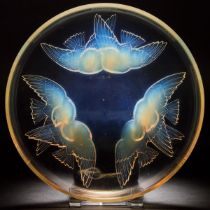 ‘Nonnettes’, Lalique Opalescent Glass Bowl, 1930’s, diameter 8.7 in — 22 cm