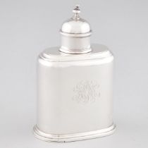 George II Silver Tea Caddy, probably John East, London, 1728, height 5.3 in — 13.5 cm