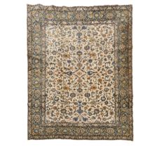 Kashan Carpet, Persian, c.1960, 13 ft 4 ins x 9 ft 6 ins — 4.1 m x 2.9 m